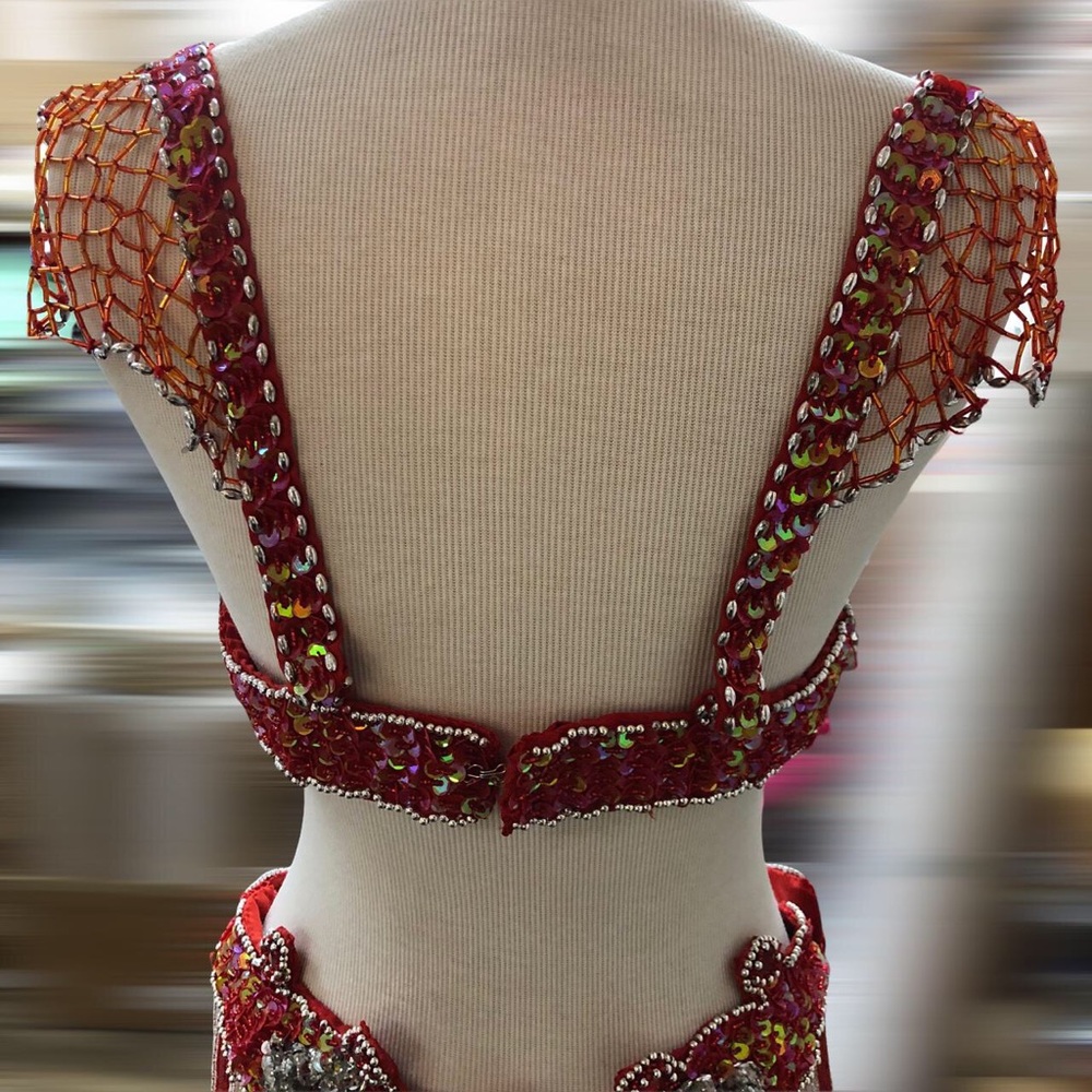Vintage Burlesque Dancer Two Piece Set - image 2
